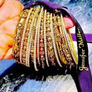 Jennifer Miller Bangles in gold